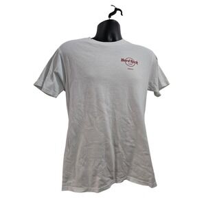 Hard Rock Cafe Venice T-Shirt - Men's Medium White 100% Cotton